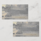 Silver Grungy Sepia Gold Cement Wall Grijze minima Visitekaartje (Voorkant / Achterkant)