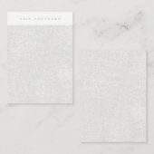 Silver Hair Headband Display Kaart Visitekaartje (Voorkant / Achterkant)