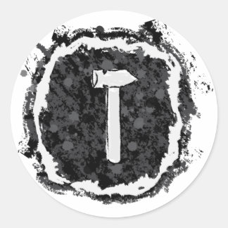 Silver Hammer Ronde Sticker