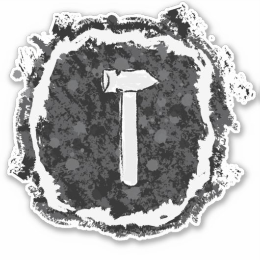 Silver Hammer Sticker (Voorkant)