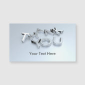 Silver Hartelijk dank Aangepaste Magnetische Kaart (Voorkant)