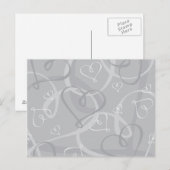 Silver hartritme briefkaart (Voorkant / Achterkant)