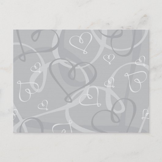 Silver hartritme briefkaart (Voorkant)