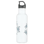 Silver Hawaii Turtles Coastal Maritime Waterfles (Achterkant)