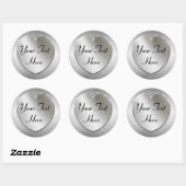 Silver Heart om Stickers te personaliseren (Vel)
