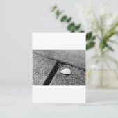 Silver Heart op Sidewalk Briefkaart (Staand voorkant)