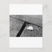 Silver Heart op Sidewalk Briefkaart (Voorkant)