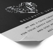 Silver Heart Salon Covid-bewuste veiligheid Poster (Hoek)