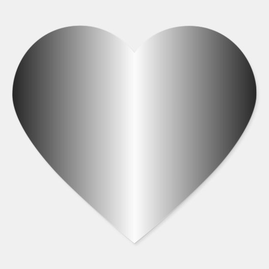 Silver Heart Sticker (Voorkant)