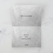 Silver Heart Wedding Kaart (Binnen)