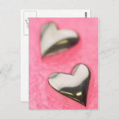 Silver Hearts Briefkaart (Voorkant / Achterkant)