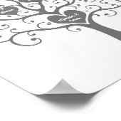 Silver Hearts Family Tree Poster (Hoek)
