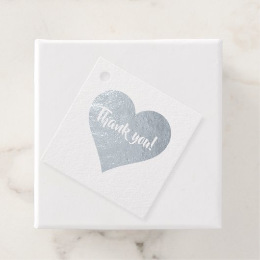 Silver Hearts Passen getrouwd Weddenschap Bedankt Bedankjes Labels (Met doos)