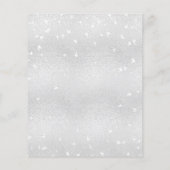 Silver Hearts-uitnodiging voor bruiloft Flyer (Achterkant)