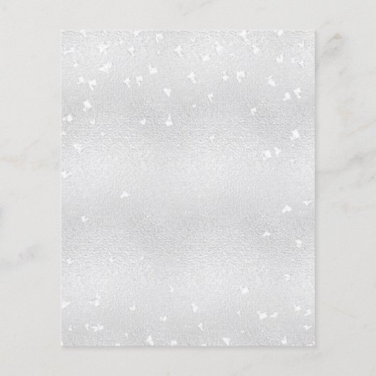 Silver Hearts-uitnodiging voor bruiloft Flyer (Achterkant)