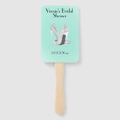 Silver Heels op Persoonlijke Munt Handwaaier (Achterkant)