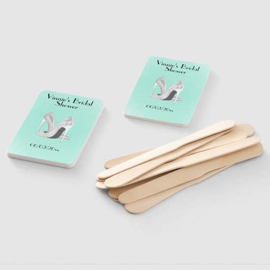 Silver Heels op Persoonlijke Munt Handwaaier (Niet-gemonteerd)