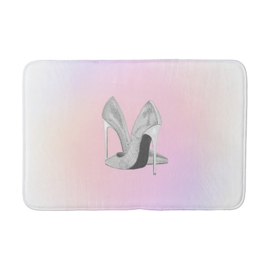 Silver Heels Pastels Badmat (Voorkant)