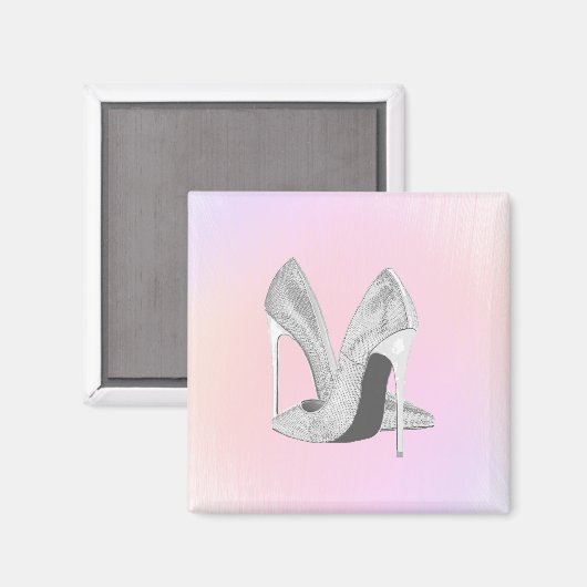 Silver Heels Pastels Magneet (Voorkant / Achterkant)