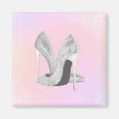 Silver Heels Pastels Magneet (Voorkant)