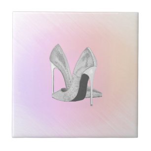 Silver Heels Pastels Tegeltje