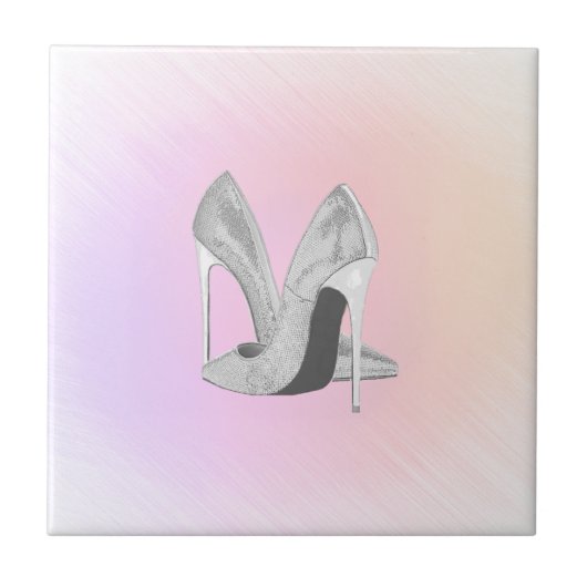 Silver Heels Pastels Tegeltje (Voorkant)