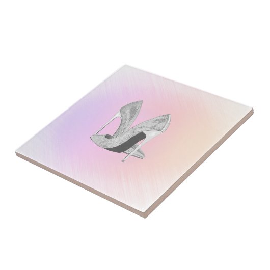 Silver Heels Pastels Tegeltje (Zijkant)
