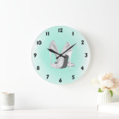 Silver Heet Mint Green Grote Klok (Huis)