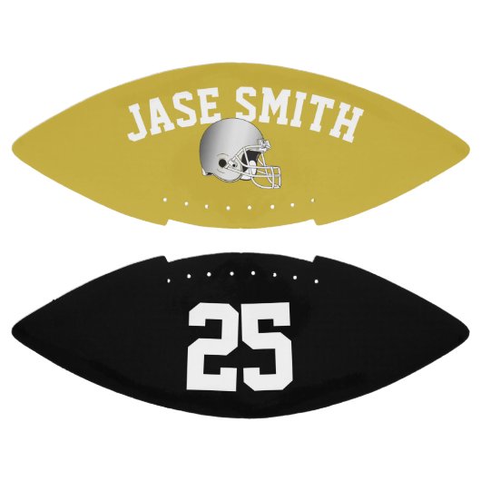 Silver Helmet Gold Black・Aangepast American Football (Panelen)