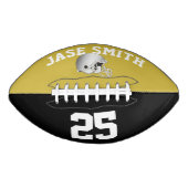 Silver Helmet Gold Black・Aangepast American Football (Voorkant)