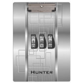 Silver Hi-Tech Code Locker Klembord (Voorkant)