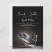 Silver High Heel Shoes Brunch and Bubbly Kaart (Voorkant)