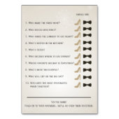 Silver Hij zei: "vrijgezellenfeest spelkaart" Kaart (Achterkant)