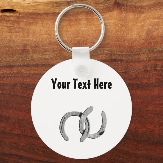 Silver Hoefijzer  Sleutelhanger (Voorkant)