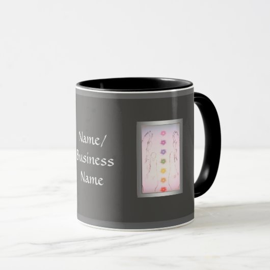 Silver Holistic Healing Hands Mok (Voorkant rechts)