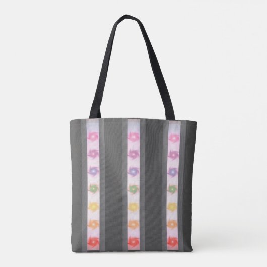 Silver Holistic Healing Hands-ontwerp Tote Bag (Achterkant)