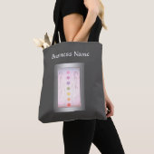 Silver Holistic Healing Hands-ontwerp Tote Bag (Dichtbij)