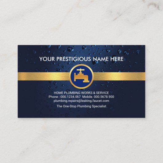 Silver Home Pipe Lijst Lekken Visitekaartje (Achterkant)