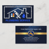 Silver Home Pipe Lijst Lekken Visitekaartje (Voorkant / Achterkant)