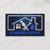 Silver Home Pipe Lijst Lekken Visitekaartje (Voorkant)