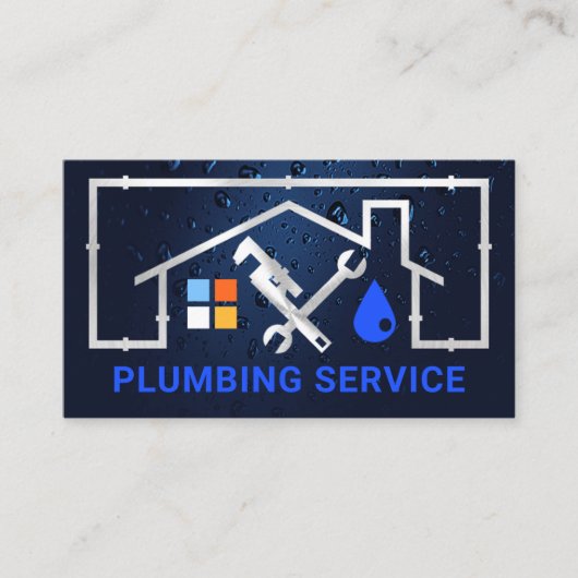 Silver Home Pipe Lijst Lekken Visitekaartje (Voorkant)