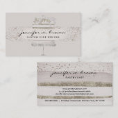 Silver Homemade Cake Bakery Pastry Patisserie Visitekaartje (Voorkant / Achterkant)