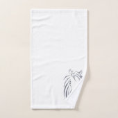 Silver Horse Head Bad Handdoek (Handdoek)