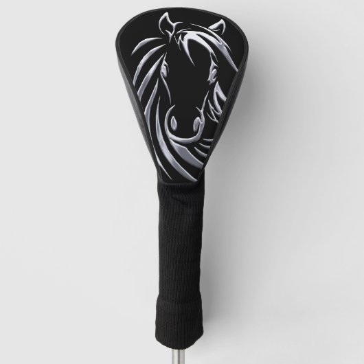 Silver Horse Head Golfheadcover (Voorkant)