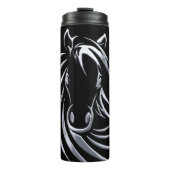 Silver Horse Head Thermosbeker (Voorkant)