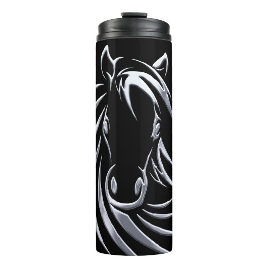 Silver Horse Head Thermosbeker (Voorkant)