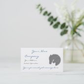 Silver Horse Head-Visitekaartje Visitekaartje (Staand voorkant)