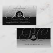 Silver House | Hoogwaardige onroerendgoedeigenscha Visitekaartje (Voorkant / Achterkant)