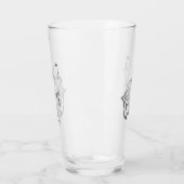 Silver Howling Wolf Glas (Links)