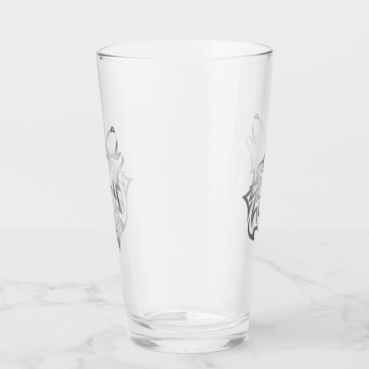 Silver Howling Wolf Glas (Rechts)